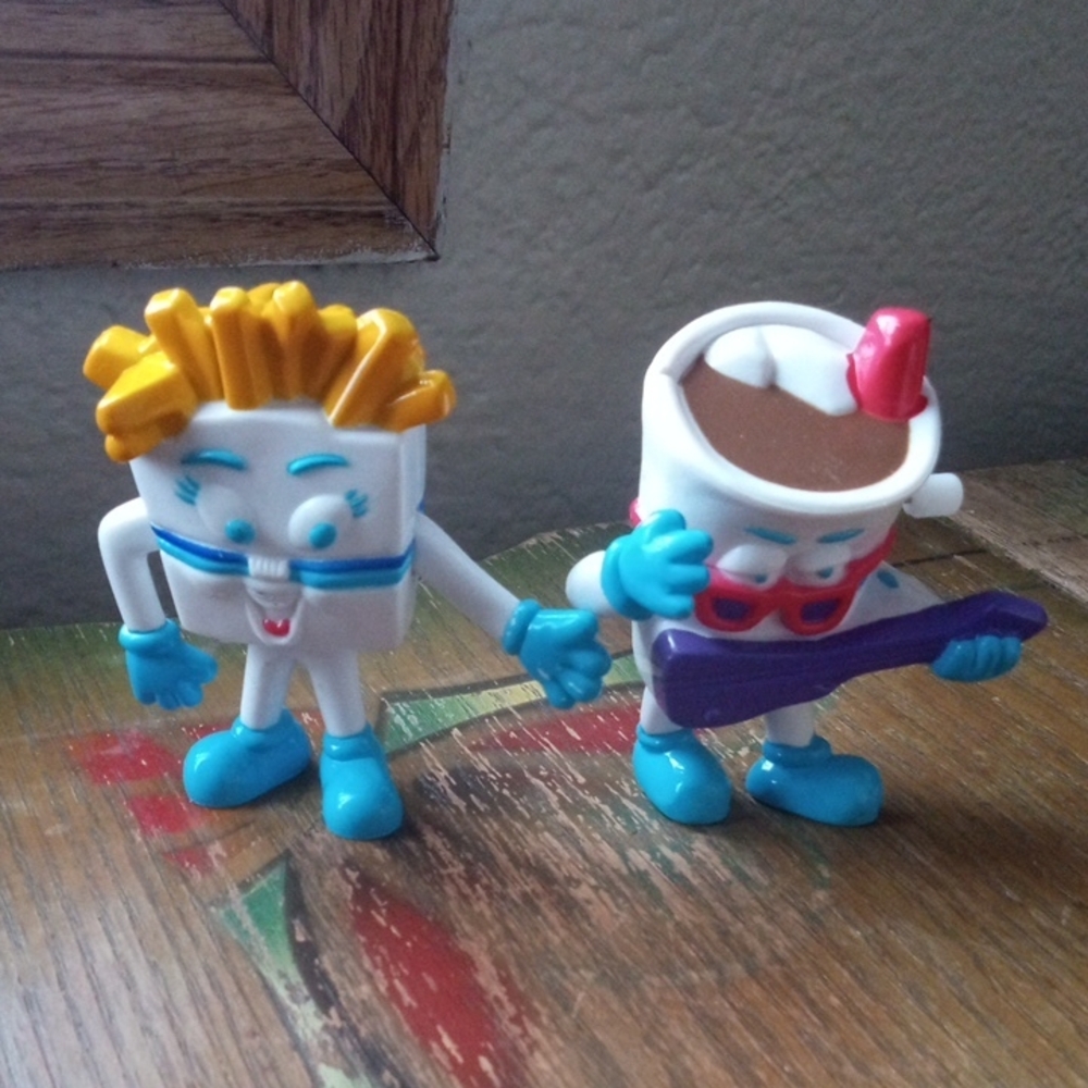 White Castle Kids Toy Set with Blue and White Characters